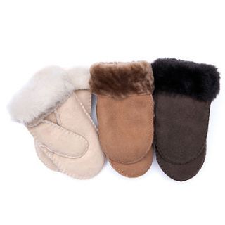 luxurious childrens sheepskin mittens by baa baby