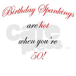50 Birthday spanking Note Cards (Pk of 10) by 50birthspank