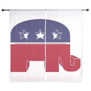 Republican Elephant (NP) 60" Curtains by nisesomi