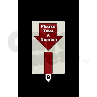 Please Take A Number Rectangle Decal by artofreproduct