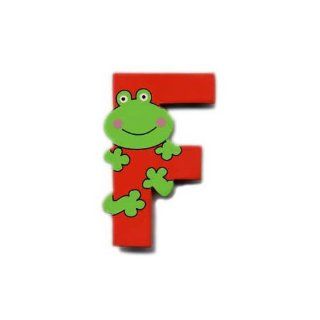 Wooden Frog Letter F Magnet by The Toy Workshop Kitchen & Dining