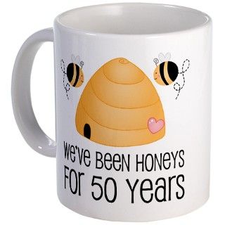 50th Anniversary Honey Mug by anniversarytshirts2