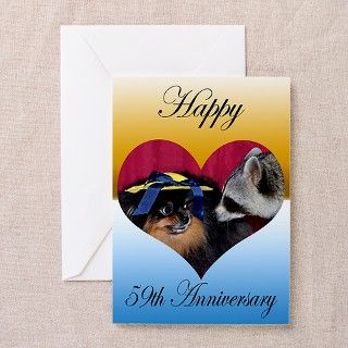 59th Wedding Anniversary Greeting Card by Laurie77