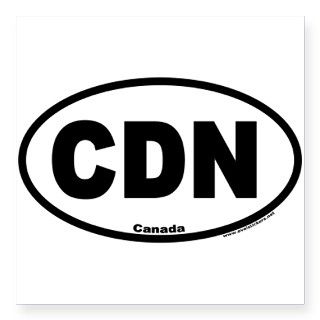Canada Oval Sticker with UN Vehicle Code CDN Stick by Admin_CP1436