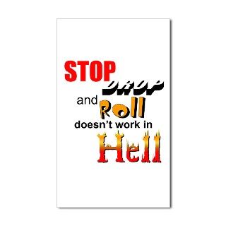 Stop, Drop and Roll.Rectangle Decal by c2gdesigns2