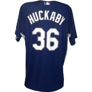 Ken Huckaby #36 2007 Game Used Dodgers Spring Training Road Jersey  Sports Related Collectibles  Sports & Outdoors