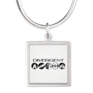 Divergent Factions Silver Square Necklace by wheemovie2