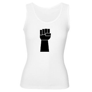 Black Power Raised Fist Womens Tank Top by VoterCentral