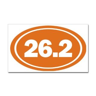 26.2 Oval Burnt orange Decal by Admin_CP18631366