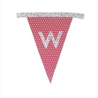 personalised alphabet bunting by the letteroom