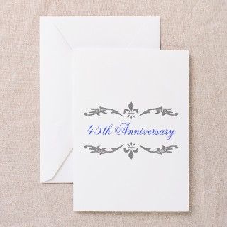 45th Wedding Anniversary Greeting Cards (Pk of 10) by thepixelgarden