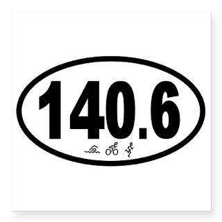 140.6 Triathlon Oval Sticker by Admin_CP7877280