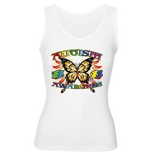 Autism Awareness Butterfly Womens Tank Top by gifts4awareness