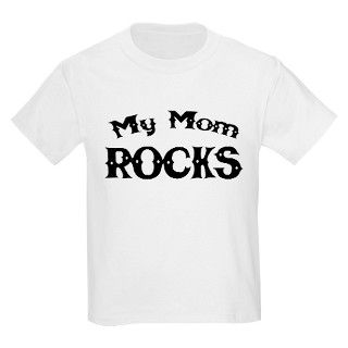 My Mom Rocks Kids T Shirt by totrocket