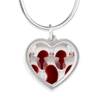 Spare kidneys   Silver Heart Necklace by sciencephotos