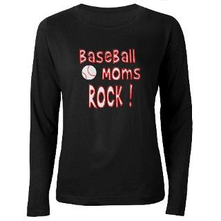 Baseball Moms Rock  T Shirt by rockinshirt
