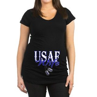 Air Force Wife Dog Tag T Shirt by sassybritches