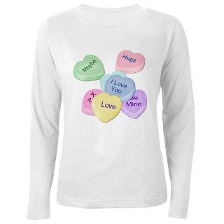 Valentine Candy Hearts T Shirt by spicetree