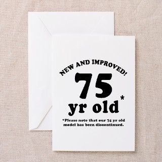 75th Birthday Gag Greeting Cards (Pk of 10) by thebirthdayhill