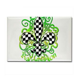 Fleur de lis 3 Rectangle Magnet by racefashion