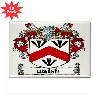 Walsh Coat of Arms Magnets (10 pack) by irishcountry