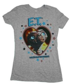E.T. The Extra Terrestrial Shot Hearts And Stars Movie Juniors Babydoll T Shirt Tee Select Shirt Size Large Clothing