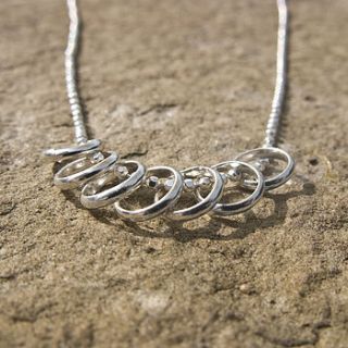 lucky seven silver necklace by tales from the earth