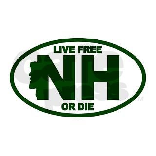 Green New Hampshire Live Free Or Die Sticker by atozoriginals