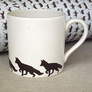 brown fox mug by aiga & ginta