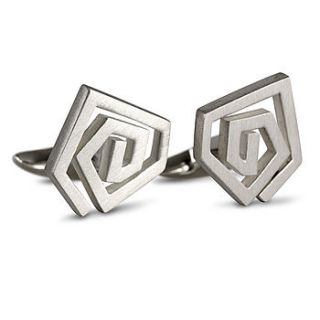 spiral cufflinks by h&b london