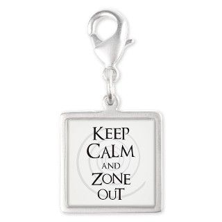 Twilight Zone   Keep Calm Silver Square Charm by thelostwoods