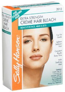 Sally Hansen Extra Strength Creme Hair Bleach for Face, Arms & Legs,  3.25 Ounce Package (Pack of 4) Health & Personal Care
