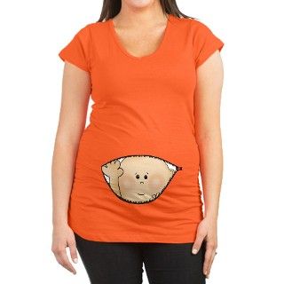 Baby Peeking Maternity T Shirt by hotmommatees
