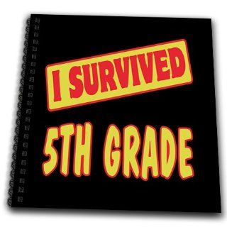 3dRose db_117562_1 I Survived 5th Fifth Grade Survial Pride and Humor Design Drawing Book, 8 by 8 Inch  