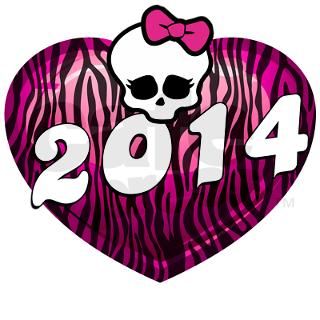 2014 Zebra Heart Skull Keychains by StargazerDesignsGraduation
