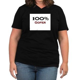 100 Percent Gofer Womens Plus Size V Neck Dark T  by hotjobs