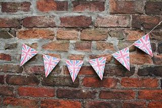 handmade wooden union jack bunting by primitive angel country store