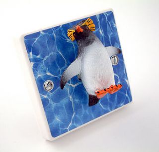 penguin light switches by candy queen designs