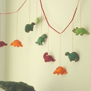 felt dinosaur bunting by cherish