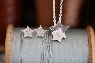 handmade silver star necklace by jemima lumley jewellery