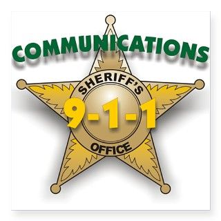 Sheriffs Office Communications Oval Sticker by Admin_CP1507843