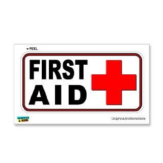 First Aid Kit   Business Store Sign   Window Wall Sticker Automotive