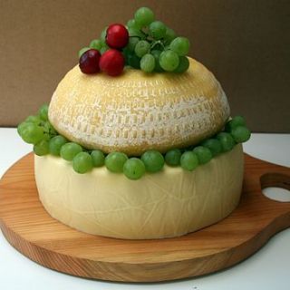 angel tiered cake of cheese by cheese not cake