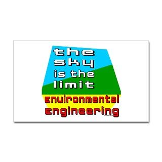 Environmental Engineering Rectangle Decal by not_just_shirts