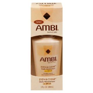Ambi Skin Care Even & Clear Daily Moisturizer SPF 30 3 oz  Facial Moisturizers  Beauty
