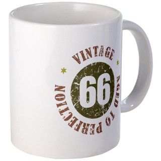 66th Vintage birthday Mug by BirthdayHumor1