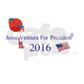 Jesse Ventura For President USA Sticker by UniquelyMineCreations