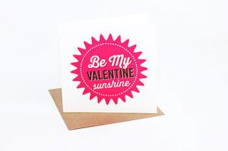 be my valentine sunshine card by allihopa