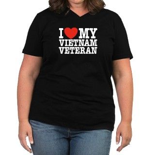 I Love My Vietnam Veteran Womens Plus Size V Neck by dynotees