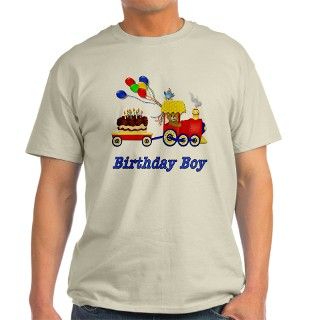 Birthday Train   Boy Ash Grey T Shirt by spicetree